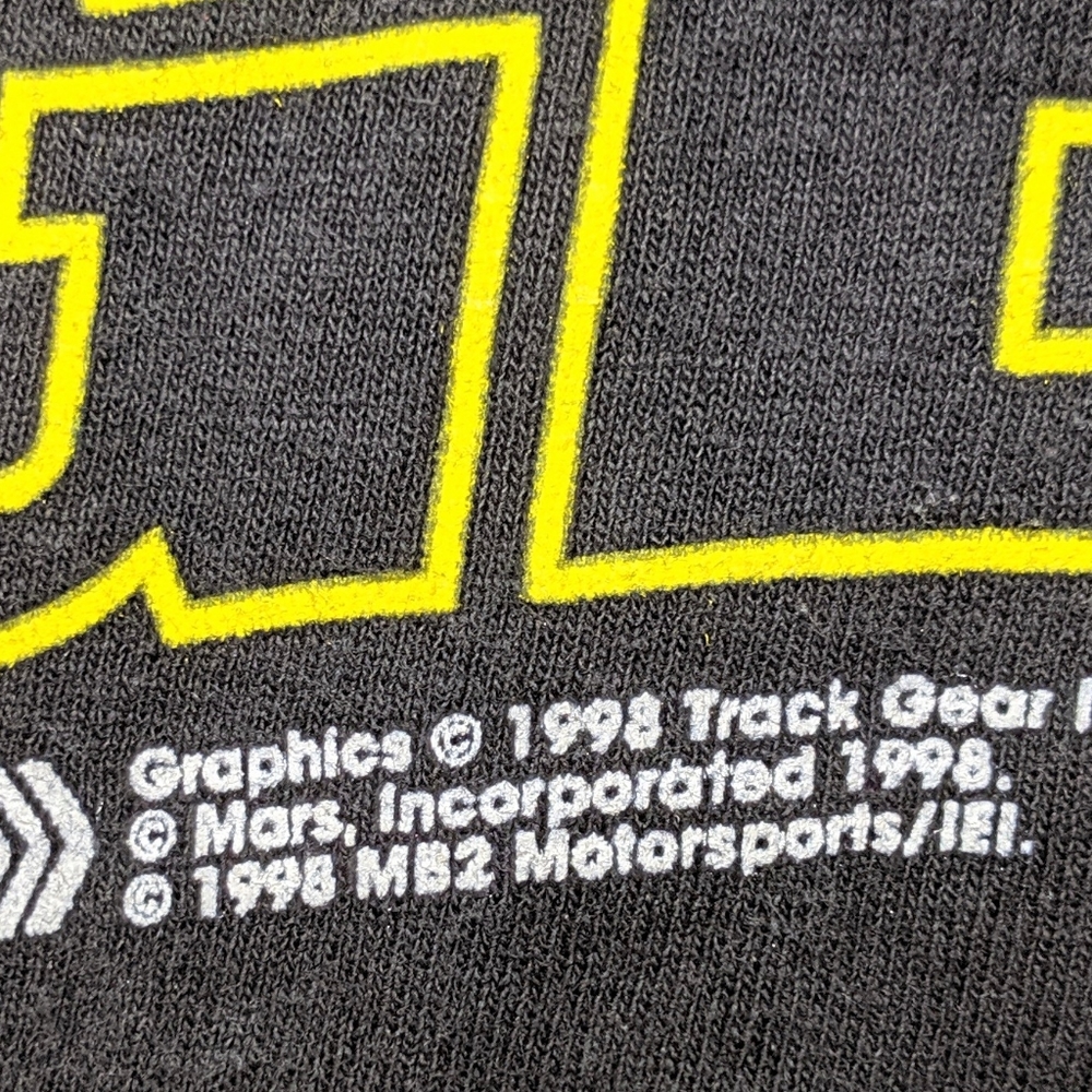 Vtg Nascar Irvan All Over T Shirt Skittles Large - Picture 8 of 8